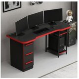 Hanah home Gaming sto Phoenix 7, 150x78x60 cm, Crveno-crni | ePonuda.com