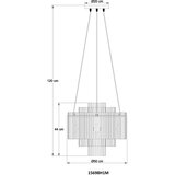Globo 15698H1M - Luster na sajli GORLEY 5xE27/60W/230V zlatna | Eponuda.com
