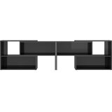 TV ormarić visoki sjaj sivi 149 x 30 x 52 cm konstruirano drvo | shoptok.hr