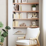  Zidna polica 80 x 20 x 4 cm od neobrađene masivne hrastovine | shoptok.hr