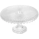 Servirni krožnik s podstavkom Glass 21cm / okrogel / steklo, (5000200119)