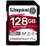 Kingston Technology 128GB Canvas React Plus SDXC UHS-II 300R /260W U3 V90 for Full HD /4K /8K | shoptok.hr