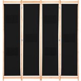Maison Chic Paravan - Sobne pregrade 4-delni 160x170x4 cm črno blago, (22111564) | Shoptok.si