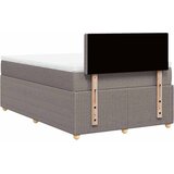  Krevet s oprugama i madracem smeđesivi 120 x 200 cm od tkanine | shoptok.hr