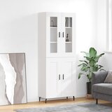 vidaXL Visoka komoda bijela 69 5x34x180 cm konstruirano drvo | shoptok.hr