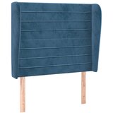 Maison Chic vzglavna omarica - nočna omarica - posteljna omarica z ušesi temno modra 103x23x118/128 cm žamet, (21709468) Cene