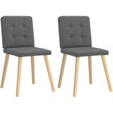 Maison Chic Jedilni stoli - Vzorci stoli 2 kosa temno sivo blago A549, (22032492) | Shoptok.si