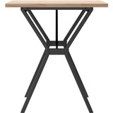  Blagovaonski stol Y-oblika 70x70x75,5 cm od borovine i čelik | shoptok.hr