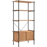 vidaXL Regal z omarico 5-nadstropen 80x40x163 cm jeklo in inž. les, (20716500) Cene