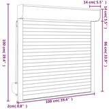  Roletna Antracit 100 x 100 cm Aluminij i poliuretan - Antracit 100 x 100 cm | shoptok.hr