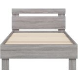 vidaXL Okvir za krevet s uzglavljem boja hrasta 90x200 cm drveni | shoptok.hr