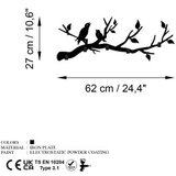 Lessentiel Maison zidna vešalica Escaped Birds, 67x27x2cm, Crna Cene