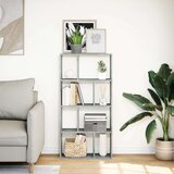 vidaXL Knjižna omara betonsko siva 60x20x120 cm inženirski les | Shoptok.si