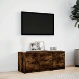 vidaXL TV ormarić s LED svjetlima boja hrasta 97x34x40 cm drveni | shoptok.hr