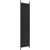 Sobna pregrada s 3 panela crna 150 x 220 cm od tkanine | shoptok.hr