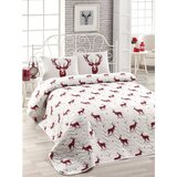  geyik - claret red claret redwhite double bedspread set | ePonuda.com