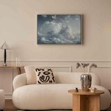  Slika - Astral Calm: Stars Scattered Over Delicate Clouds 120x80 U prirodnom drvenom okviru | shoptok.hr