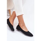 Boto Mesh Fabric Ballet Flats Women's Black Sarina | Shoptok.si