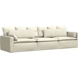 vidaXL Blazine za kavč 2 pcs krema 120 x 40 cm Žametna tkanina | Shoptok.si