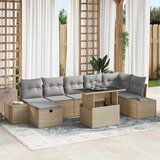  Sjedeća garnitura za vrt 8 kom. poliratan Smeđa 55 x 55 x 37 cm | shoptok.hr