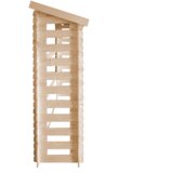 Timbela Lesena lopa za drva - Zunanja shramba 0,97 m2 / prostornina 1,75 m3 - neobdelan les - M201-1, (21873279) | Shoptok.si
