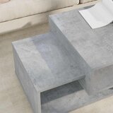 Stolić za kavu Betonski sivi 105 x 50 x 32 5 cm Konstruirano drvo | shoptok.hr