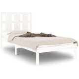  Okvir za krevet masivno drvo bijeli 90x190 cm 3FT jednokrevetni | shoptok.hr