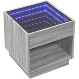  Stolić s beskonačnim LED svjetlima boja hrasta 50x50x50 cm | shoptok.hr