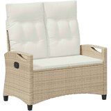  Vrtna klupa Bež i krema 105 x 60 x 112 cm Čelik i poliester | shoptok.hr