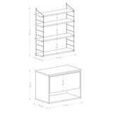 Hanah home zidna polica pomme white | ePonuda.com