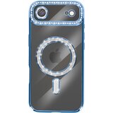 AVIZAR Ovitek za iPhone Air, združljiv z MagSafe, z okrasnim obodom iz strasa, Svetlo modra, (5000189934) | Shoptok.si
