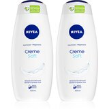 Nivea Creme Soft negovalni gel za prhanje 2 x 500 ml (ugodno pakiranje) Cene
