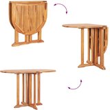  Preklopni vrtni stol 120 x 70 x 75 cm od masivne tikovine | shoptok.hr