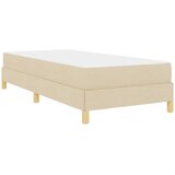  s opruga kutije s madracem Krema 80 x 200 cm tkanina | shoptok.hr