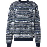 Iriedaily Pulover 'Mineo' modra / marine / petrol / bela Cene