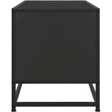 TV ormarić crni 80x34,5x40 cm konstruirano drvo i metal | Eponuda.com