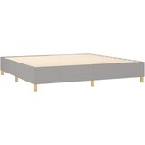  Box spring postelja z vzmetnico LED sv. siva 200x200 cm blago, (20761297) | Shoptok.si