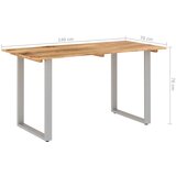 Blagovaonski stol od masivnog bagremovog drva 140 x 70 x 76 cm | shoptok.hr