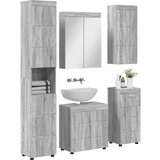  Set namještaja za kupaonicu TULUM Siva Sonoma Konstruirano drvo | shoptok.hr