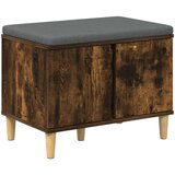  Klupa za hodnik s jastukom Dimljeni Hrast 60 x 38 x 46 cm | shoptok.hr