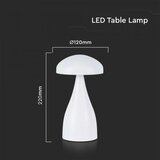  LED Prigušiva punjiva stona lampa LED/1W/5V 3000-6000K 1800 mAh bela | Eponuda.com