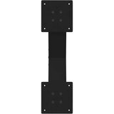  Noge za klubsko mizico v obliki črke X, 2 kosa, črne, 50 x (30-31) cm, jeklo, (22123509) | Shoptok.si
