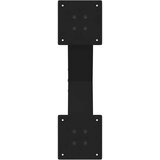  Noge za stolić u obliku slova X 2 kom crne 50x(30-31) cm čelik | shoptok.hr
