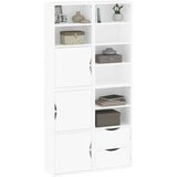  Bočni ormarići 4 kom ODDA bijeli 40x24x79 cm puno drvo bor | shoptok.hr