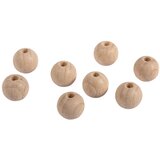 RAYHER Lesene kroglice, naravne, 12 mm o, luknja 3 mm, 25 kom., (20633748) | Shoptok.si