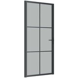  Unutarnja vrata 93 x 201 5 cm crna od mat stakla i aluminija | shoptok.hr