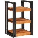 vidaXL Noćni ormarić 2 pcs Smeđa i crna Masivni drvo akacija | shoptok.hr