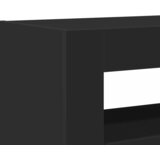  Kreveta S LED lampica Crna 116 x 30 x 75 cm Konstruirano drvo | shoptok.hr