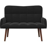 SOFA za dvije osobe Crna 115 x 61 x 87 cm Baršun | Eponuda.com