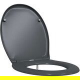  Brzo Odvojivo Sjedište WC-a s Mekim Zatvaranjem Duroplast Antracit | shoptok.hr